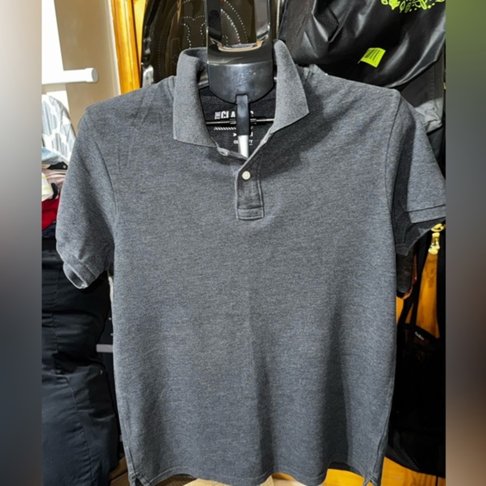 Old Navy I Men's I Short Sleeve Polo Shirt - Charcoal Gray Size M